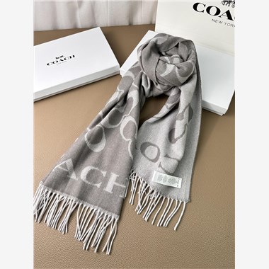 COACH  2025秋冬新款時尚圍巾 尺寸：195-53