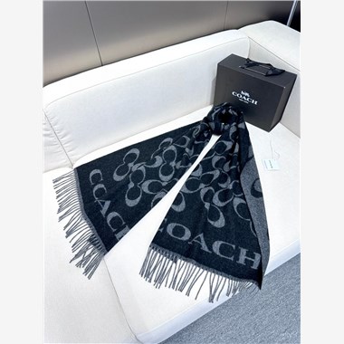 COACH  2025秋冬新款時尚圍巾 尺寸：195-53