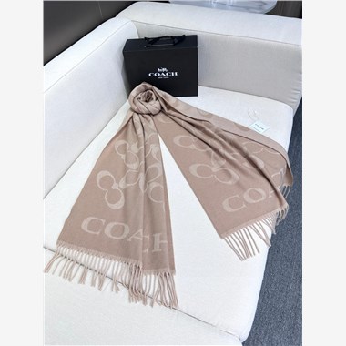 COACH  2025秋冬新款時尚圍巾 尺寸：195-53