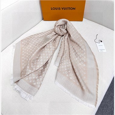  LOUIS VUITTON 2025秋冬新款時尚圍巾 尺寸：120-120