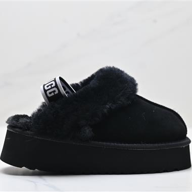 UGG 厚底雪地靴 加厚毛毛鞋半拖保暖棉拖鞋