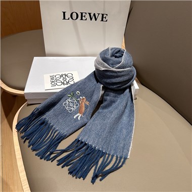 LOEWE  2025秋冬新款時尚圍巾 尺寸：180-30