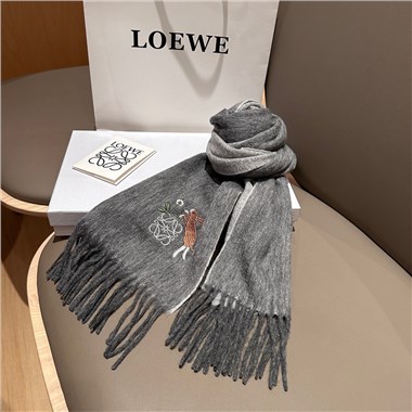 LOEWE  2025秋冬新款時尚圍巾 尺寸：180-30