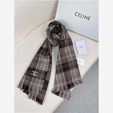 CELINE  2025秋冬新款時尚圍巾 尺寸：180-47