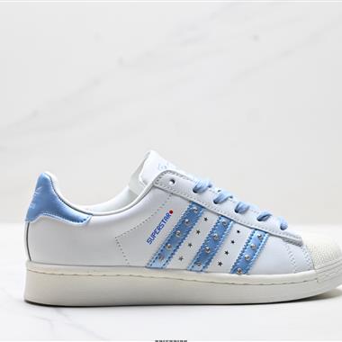 Adidas Originals Superstar貝殼頭系列 三葉草低幫經典百搭休閒運動板鞋