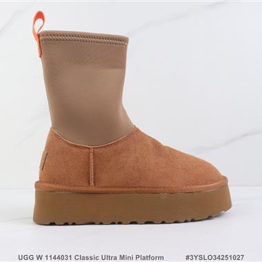UGG W 1144031 Classic Ultra Mini Platform 冬季款加絨保暖厚底雪地靴
