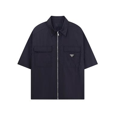 PRADA   2025夏季新款短袖襯衫  尺寸偏大