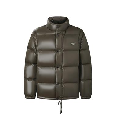 PRADA   2026秋冬新款羽絨外套  衣袖可拆 尺寸偏大