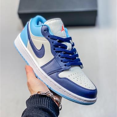 Nike Air Jordan 1 Low"Blue Chill"AJ1 低幫經典復古文化休閒運動籃球鞋