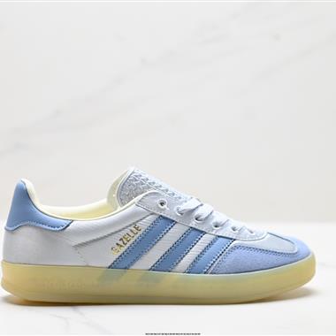 Adidas Originals Gazelle INdoor 三葉草休閒防滑耐磨低幫板鞋