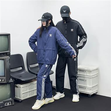ADIDAS   2026春季新款長袖套裝  黑色