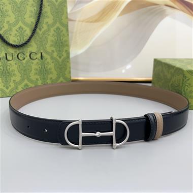 GUCCI   2026新款時尚皮帶  3.0CM