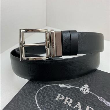 PRADA   2026新款時尚皮帶  3.5CM