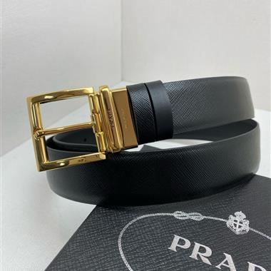 PRADA   2026新款時尚皮帶  3.5CM