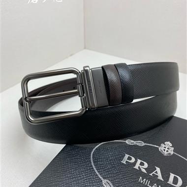 PRADA   2026新款時尚皮帶  3.5CM