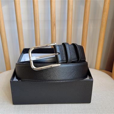 PRADA   2026新款時尚皮帶  3.5CM
