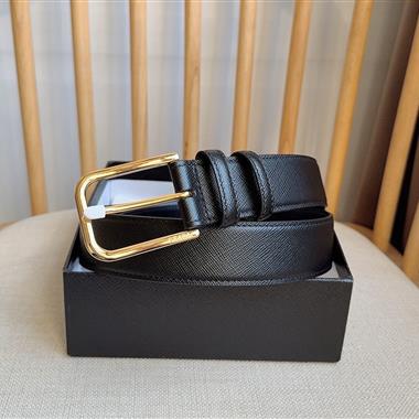 PRADA   2026新款時尚皮帶  3.5CM