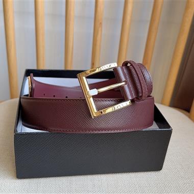 PRADA   2026新款時尚皮帶  3.5CM