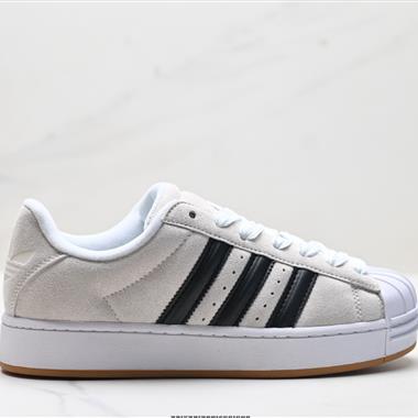 Adidas Originals Superstar ST 貝殼頭系列 三葉草低幫經典百搭休閒運動板鞋