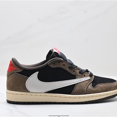 Nike Air Jordan 1 x Travis Scott AJ1倒勾 低幫文化籃球鞋
