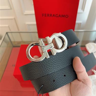 Ferragamo  2026新款時尚皮帶   3.5CM