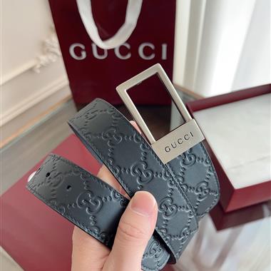 GUCCI   2026新款時尚皮帶   3.5CM