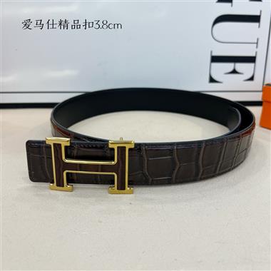 HERMES   2026新款時尚皮帶  3.8CM