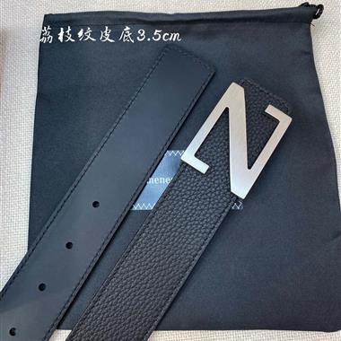 ZEGNA   2026新款時尚皮帶   3.5CM