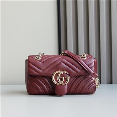 GUCCI  2026新款女生時尚包包  尺寸：22*12.5*6CM
