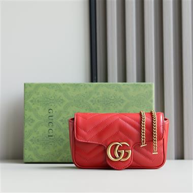 GUCCI  2026新款女生時尚包包  尺寸：16.5*10.2*5.1CM