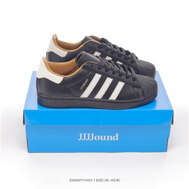 Adidas 三葉草 Originals Superstar II Mig JJJJound貝殼頭系列低幫經典百搭休閒運動板鞋