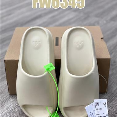 Kanye West x Adidas Yeezy Slide"Glow Green"椰子拖鞋戶外風格沙灘涉水百搭運動穿搭拖鞋拖鞋