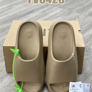 Kanye West x Adidas Yeezy Slide"Glow Green"椰子拖鞋戶外風格沙灘涉水百搭運動穿搭拖鞋拖鞋