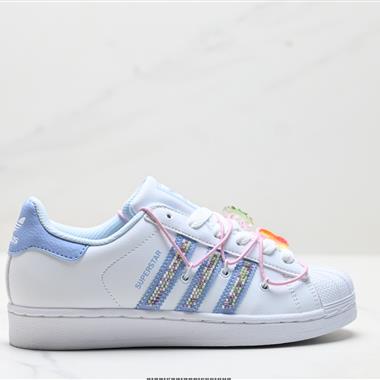Adidas Originals Superstar貝殼頭系列三葉草低幫經典百搭休閒運動板鞋