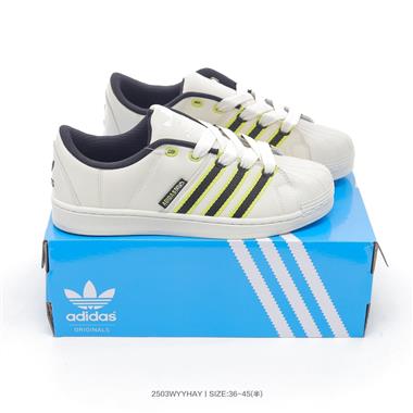 Adidas Originals Superstar 82"Black Sliver"經典貝殼頭系列低幫百搭休閒運動板鞋