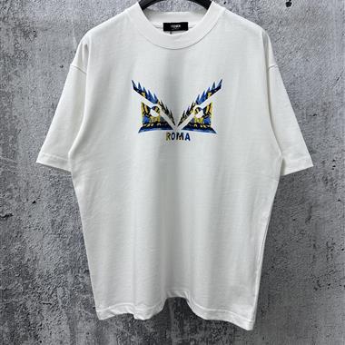 FENDI   2026夏季新款短袖T恤  尺寸偏大