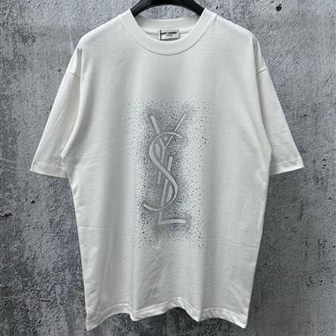 YSL   2026夏季新款短袖T恤  尺寸偏大