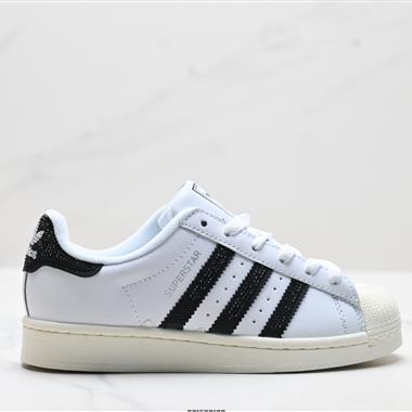 Adidas Originals Superstar貝殼頭系列 三葉草低幫經典百搭休閒運動板鞋