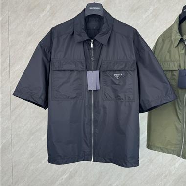 PRADA   2026夏季新款短袖襯衫  尺寸偏大