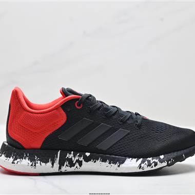 Adidas PureBoost 21 爆米花緩震中底跑步鞋