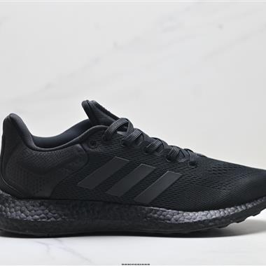 Adidas PureBoost 21 爆米花緩震中底跑步鞋