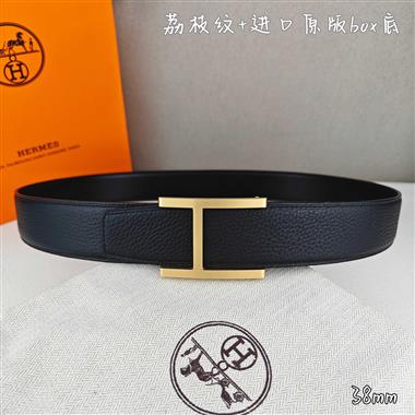 HERMES   2026新款時尚皮帶   3.8CM