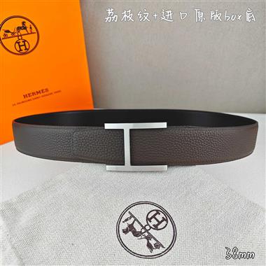 HERMES   2026新款時尚皮帶   3.8CM