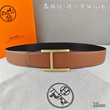 HERMES   2026新款時尚皮帶   3.8CM