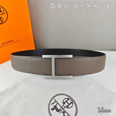 HERMES   2026新款時尚皮帶   3.8CM