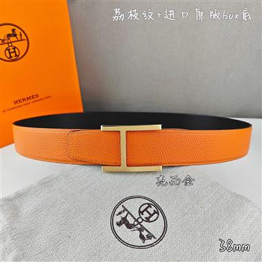 HERMES   2026新款時尚皮帶   3.8CM