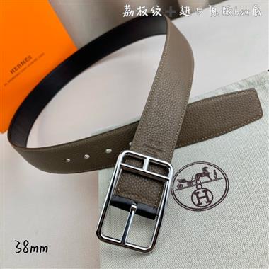 HERMES   2026新款時尚皮帶   3.8CM