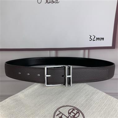 HERMES   2026新款時尚皮帶   3.2CM