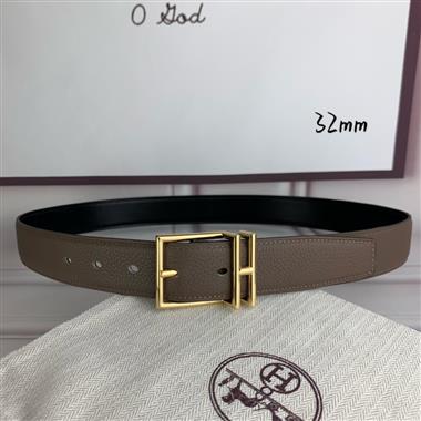 HERMES   2026新款時尚皮帶   3.2CM