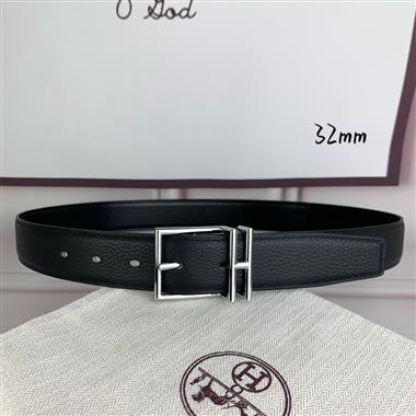 HERMES   2026新款時尚皮帶   3.2CM